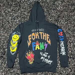 Rod‎ Wave Soul Fly For the Fans Black pullover Hoodie Mens Sz L New